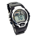 Reloj Pulsera Digital Deportivo Impermeable Negro Plateado