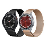 2 Correas De Acero Para Samsung Galaxy Watch 6 4 Classic 5