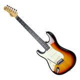 Guitarra Tagima Tg-500 Lh Stratocaster Sunburst - Sb Df/mg