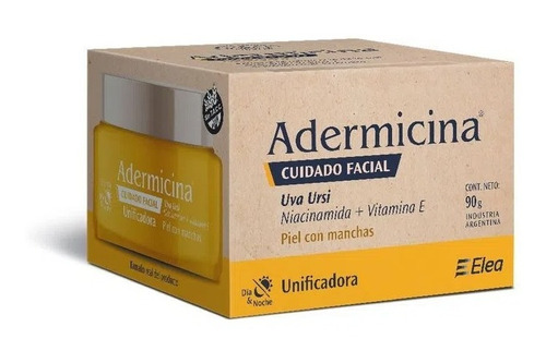 Adermicina Facial Unificadora Uva Ursi Manchas X90gr Pack X3