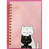 Libreta A5 21 X14.5 Diseño Gatito Kawai A Elección