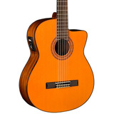 Guitarra Electroacústica Clásica Washburn C5ce Tapa Abeto Color Natural Orientación De La Mano Diestro