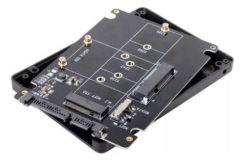 Adaptador Ssd M2 Ngff Ou Msata 2 Em 1 Para Sata Iii Case 2.5