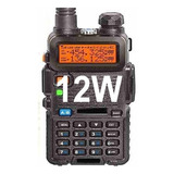 Radio Ht 12w Baofeng Uv 5r Dual Band Fm Uhf Vhf Profissional Cor Preto