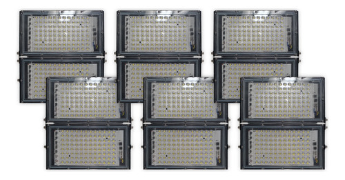 Pack X 6 Reflectores Proyector Led 200w Blanco Frío Exterior