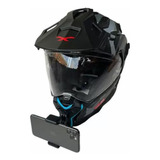 Soporte De Celular Y Cámara Gopro Para Casco Moto Universal