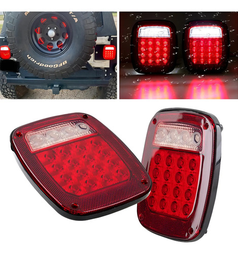 Calaveras Plafon Tipo Jeep 12v 24v Luz Trasera Del Camión