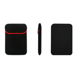 Funda Para Portatil 15  Neopreno Doble Fax Negra Roja 