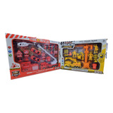 Kit 2 Caixas De Brinquedo Carrinhos A Fricção Profissões