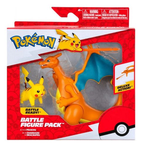 Figura De Acción  Pikachu Y Charizard Pikachu De Jazwares Pokemon