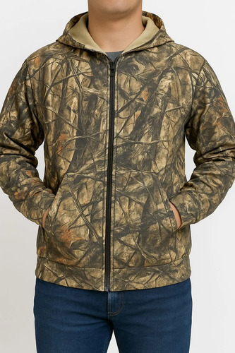 Sudadera + Playera Camuflaje Real Tree Mayoreo Cacería Caz