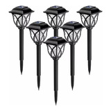 Set De Lámparas Solares Para Caminos De Jardín, 6 Piezas