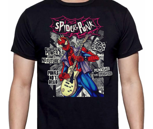Spiderman - Spiderpunk - Spiderverse -comics - Polera - Cyco