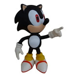 Boneco Sonic Preto / Shadow 23cm Articulado  Game Retrô