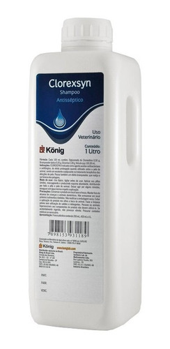Clorexsyn Shampoo 1 Litro - Konig Clorexidina Antisséptico