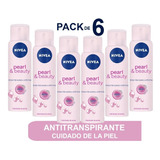 Nivea Desodorante Pearl & Beauty Pack De 6 Unidades 150ml