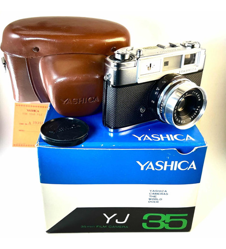 Yashica Yj 35 Analógica Visor Directo 35mm Estuche Caja P&h