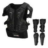 Kit Esqueleto Codera Rodillera Niño Motocicleta Ciclismo Ski