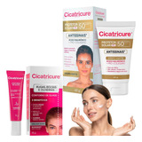 Kit Cicatricure Protetor Solar Antissinais Creme Antirrugas