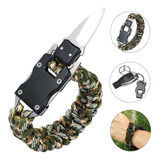 Pulsera De Cuchillo De Paracord Hombre Lobo Cuchillo Táctico