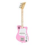 Guitarra Eléctrica Infantil Loog Mini Electrica De Paulownia Rosa