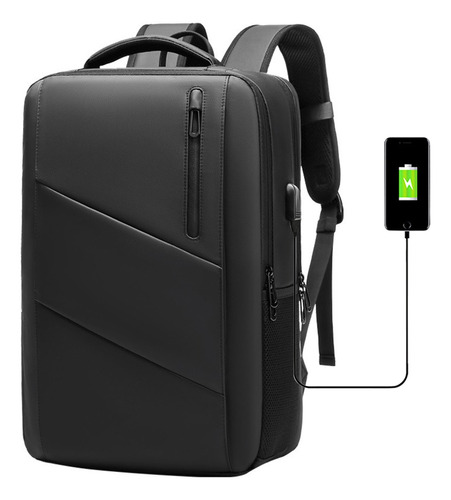 Mochila Para Laptop Expandible Antirrobo Con Puerto Usb Para