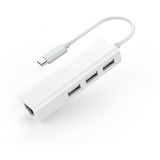 Hub Type-c A Rj45 + 3 Puertos Usb2.0 Birlink