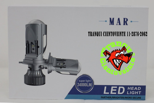 Cree Led Con Lupa H4 Proyector