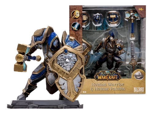 Muñeco Accion Mcfarlane 16cm World  Warcraft Humano A 166700