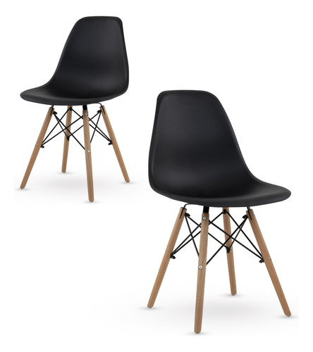 Set De 2 Sillas  Eames Gaon Modernas Varios Colores