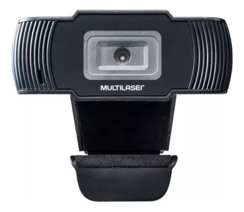 Webcam Com Microfone Multilaser Hd Usb 720p 30fps Ac339 Cor Preto