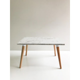 Mesa Ratona Moderna Mdf Carrara 68cm X 45cm