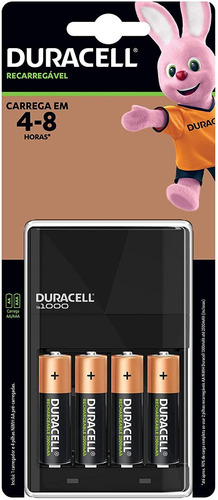 Duracell Pila Recargable Aa 4 Piezas Con Cargador