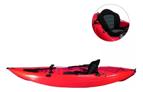 Kayak Pesca 3m + Remo + Porta Caña + Asiento Lango Mar Lago