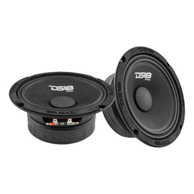 Bocinas Medios Rangos DS18 PRO-GM6.4 6.5 Pulgadas 480 Watts Máximo 140 Watts RMS 4 Ohms Color Negro - 2 Unidades | Meses sin interés