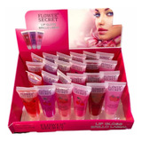 Set 24 Unid Brillo Labial Lip Gloss 10g Flower Secret F01b