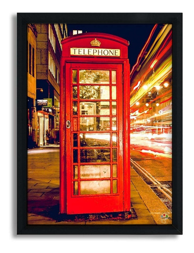 Quadro Cabine Telefonica Londres Decorativo Cód: 468 