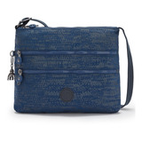 Kipling Bolsa Crossbody Alvar Grande 100% Original Color Blue Eclipse