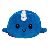 Peluches Gato Y Ballena Reversibles Peluche Kawaii Color Ballena Morado Azul