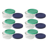 Pyrex Storage Plato Redondo De 1 Taza, Transparente Con Y De