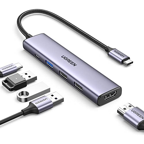 Hub Usb Tipo C De Revodok 5 1 Hdmi 4k, Entrega De Energ...