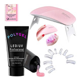 Kit Polygel Gel Alongamento Iniciante Gel Alta Densidade Tip