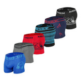 Boxer Para Hombre Moda Comodo Paquete 6 Piezas Tela Suave 