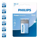 7 Baterias Alcalinas 9v Philips 7 Cart