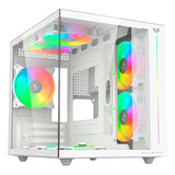 Gabinete Balam Rush Tank Pro Evo Gm955 Mini Torre 3 Fan Rgb