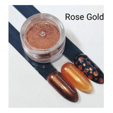 Pigmento Rose Gold Efecto Espejo Para Manicura (2g) 
