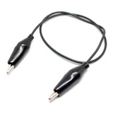 Conector Pinza Caiman Con Cable 30cm - Negro