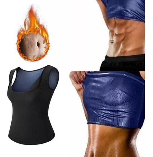 Camiseta Quema Grasa De Neopreno  De Mujer Termoactiva 