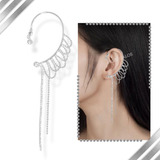 Aro Cuff Solitario Oreja Trepador Colgante Pasantes Strass