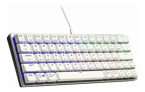 Cooler Master Sk620 Teclado Mecánico 60% Blanco Plateado